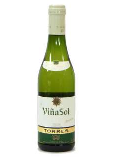 Caso dos vinhos brancos Viña Sol 37.5 cl. 